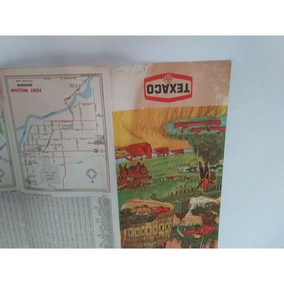 Vintage Texaco Road Map Manitoba Saskatchewan Motor Oil 1968 Ephemera HM Gousha - Picture 7 of 10